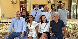 Vimini Pandolfi Vitri Bernabeo e associazione sulla panchina