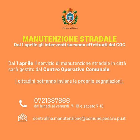 Locandina contatti manutenzione