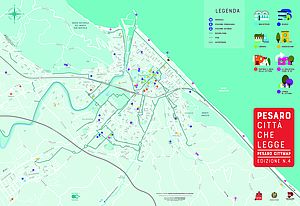 Mappa di Pesaro città che legge