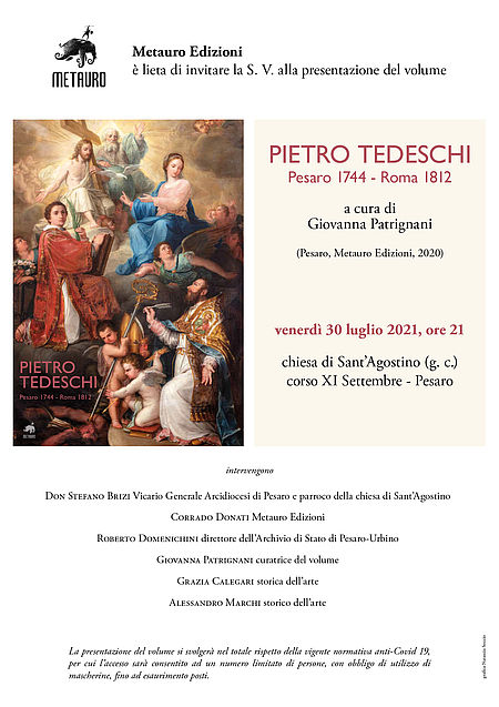 Pietro Tedeschi. Pesaro 1744 - Roma 1812. Locandina