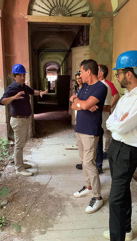 Sopralluogo del sindaco Biancani all’ex manicomio