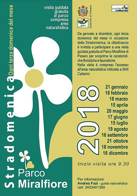 Visite Parco Miralfiore calendario 2018