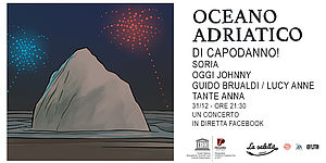 disegno Iceberg con fuochi di artificio