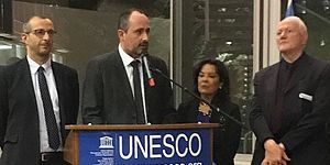 Sindaco e Vicesindaco con delegati Unesco