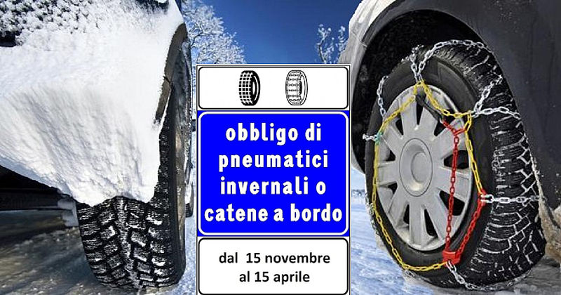 Comune di Pesaro : Obbligo di pneumatici invernali o catene a bordo