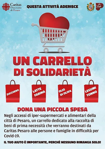 Carrello di solidarietà alimentare