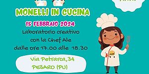 ocandina con sfondo verde e bambini vestiti da cuoco