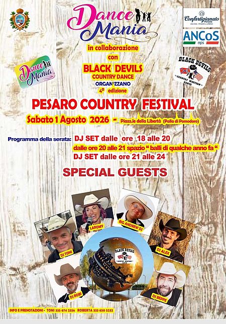 locandina Pesaro Country Festival
