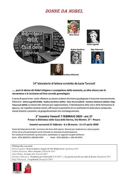 Donne da Nobel_Laboratorio di lettura