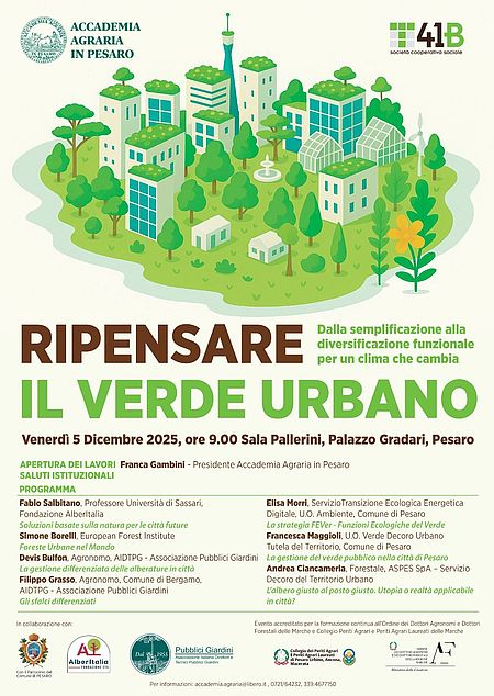 Locandina Ripensare il Verde Urbano Locandina Ripensare il Verde Urbano