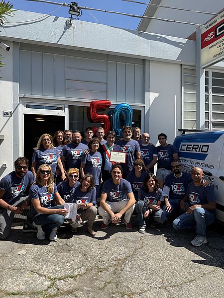 Biancani con staff di Cerio