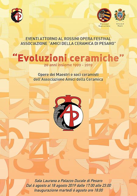EVOLUZIONI CERAMICHE 20 anni insieme 1999-2019 manifesto