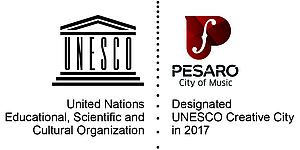 Unesco creative cities Pesaro_logo