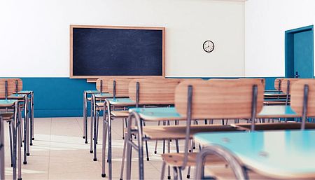 Aula di scuola vuota