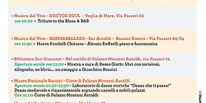 Locandina evento via Passeri 14 agosto