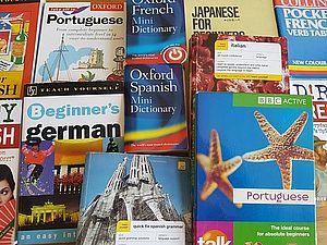 Copertine opuscoli di viaggio in lingua