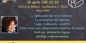 Locandina incontro Centro Famiglie Istituto Benelli