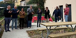 Inaugurazione panchine Candelara