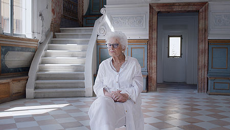 Un'immagine tratta dal documentario 'Liliana' di Ruggero Gabbai su Liliana Segre, senatrice e cittadina onoraria di Pesaro