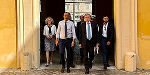 Il ministro Giovannini e il sindaco Ricci