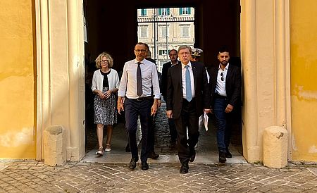 Il ministro Giovannini e il sindaco Ricci