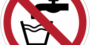 Cartello acqua non potabile