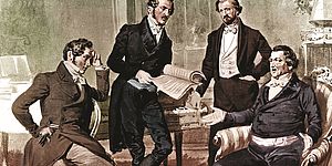 Disegno di musicisti Rossiniani