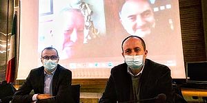 Ricci e Vimini con dietro nello schermo Cuoco e Ragni