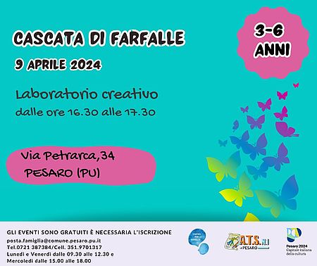 Locandina laboratorio Cascata di Farfalle