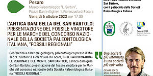 Locandina convegno geoscienza Parco San Bartolo