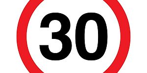 Cartello limite 30 orari