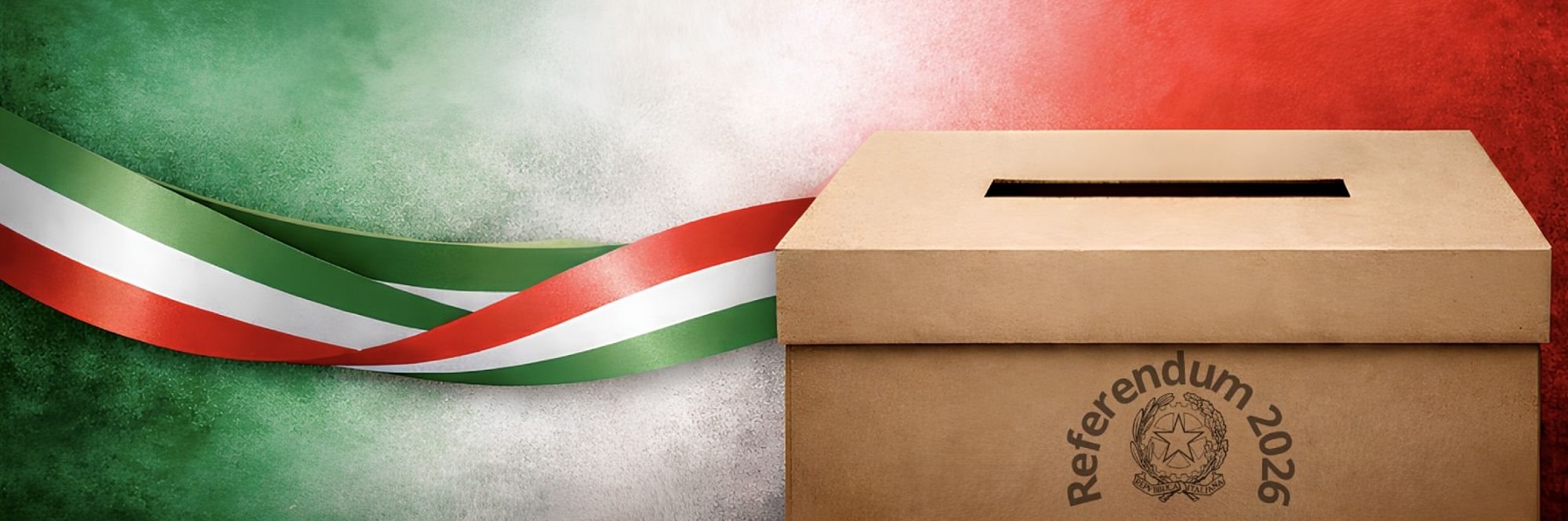 Urna elettorale e nastro tricolore