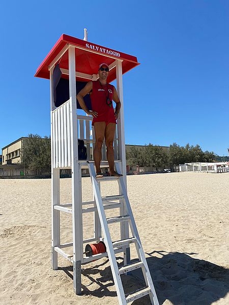 bagnino sulla torretta