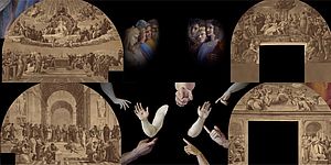 particolare di un quadro di Raffaello