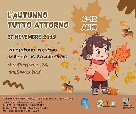 Locandina laboratorio l'autunno tutto attorno