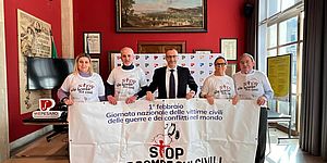 Ricci con rappresentanti  ANVCG Associazione Vittime Civili delle Guerre