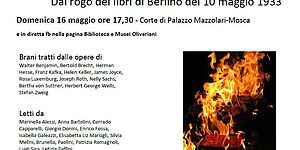Le voci degli Autori dal rogo dei libri di Berlino. Locandina