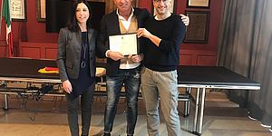 ‘Plauso della Città’ a Roberto Tombesi, Ricci e della Dora: «Esempio per i giovani»