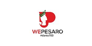Logo wepesaro con Dante
