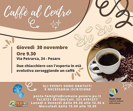 Incontro caffé al centro 30 novembre