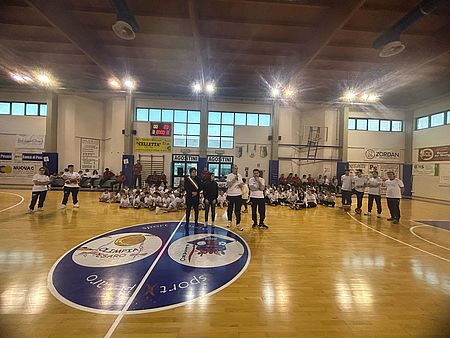 Palestra della Celletta con scquadra Biancani Della Dora