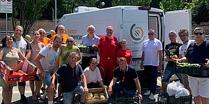 Pandolfi e organizzatori raccolta