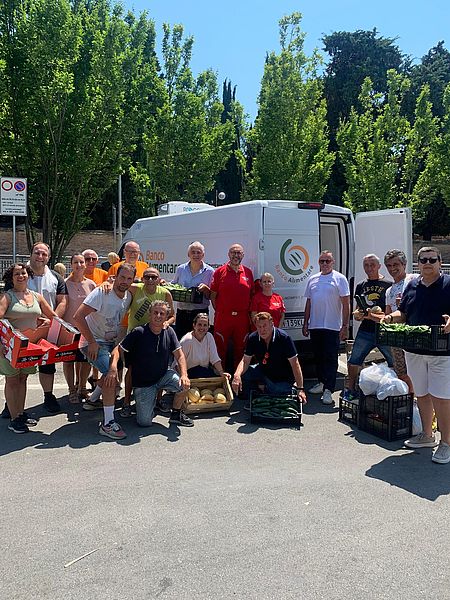 Pandolfi e organizzatori raccolta