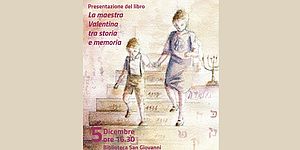 immagine tratta dalla locandina raffigurante bambino e donna che scendono le scale 