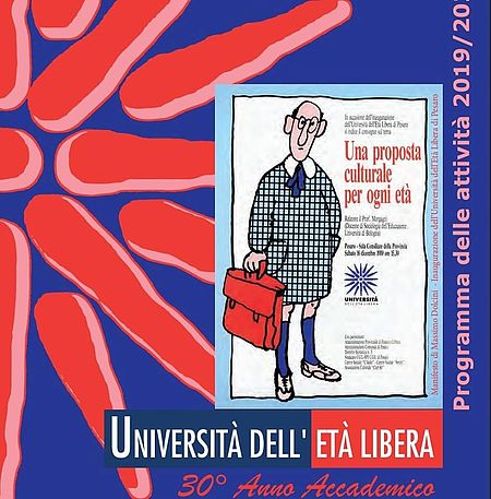 copertina blu e rossa programmi corsi 2019/2020 Università Età libera 