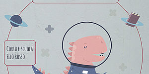 locandina iniziativa con disegnato un draghetto