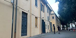 Lavori al complesso del Teatro Rossini