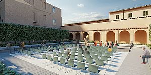 Rendering giardino Riz Ortolani