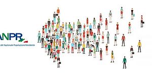 disegni di persone che formano una freccia