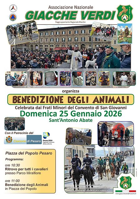 Locandina benedizione degli animali Locandina benedizione degli animali